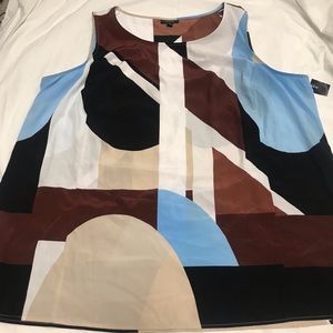 Alfani Tunic Colorblock Sleeveless Top size 4X